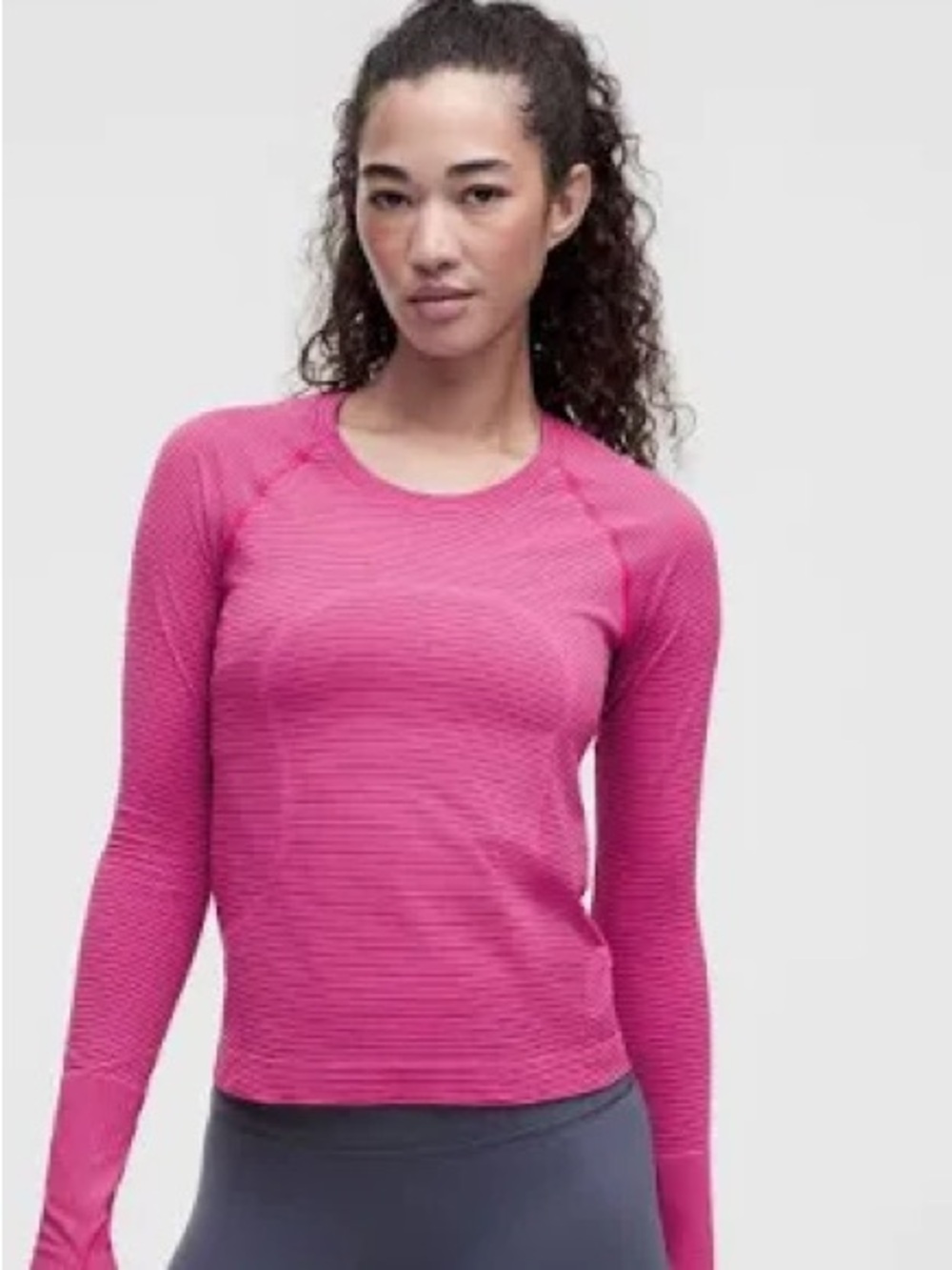 NWT ✨ lululemon athletica Long Sleeve swiftly Tech 2.0 Race Tee -plum